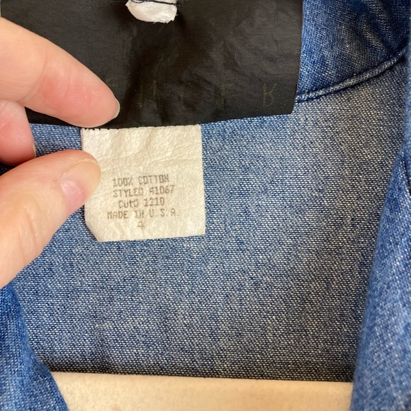 Spencer Alexis 80’s GoldTone Zippers & Other Metal Detail Denim Dress - Picture 4 of 12